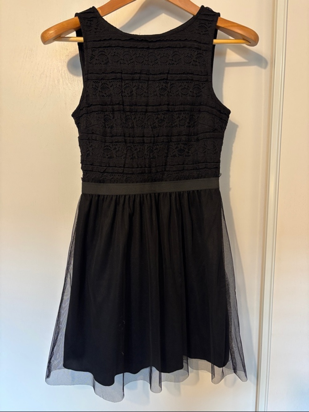 Black Lace Sheer Layer Dress Size Small Whimsigoth Witchy Punk Dark Fairy Dainty